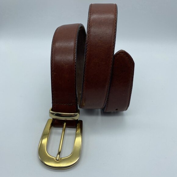 Unbranded Brown Genuine Leather Belt 5163 Women's Size M - Picture 2 of 12